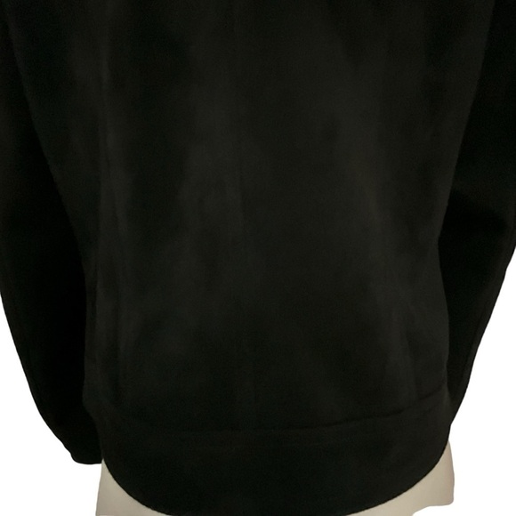 Philosophy Women Drape Front Moto Vegan Suede Jacket - Picture 9 of 13